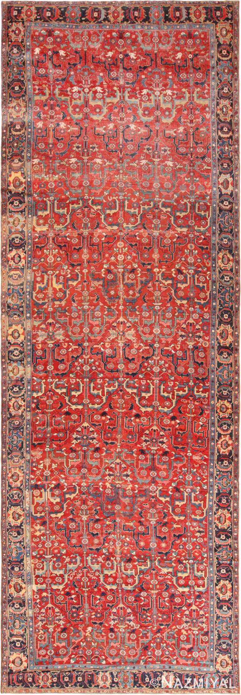Antique North West Persian Wide Hallway Gallery Rug 71176 by Nazmiyal Antique Rugs