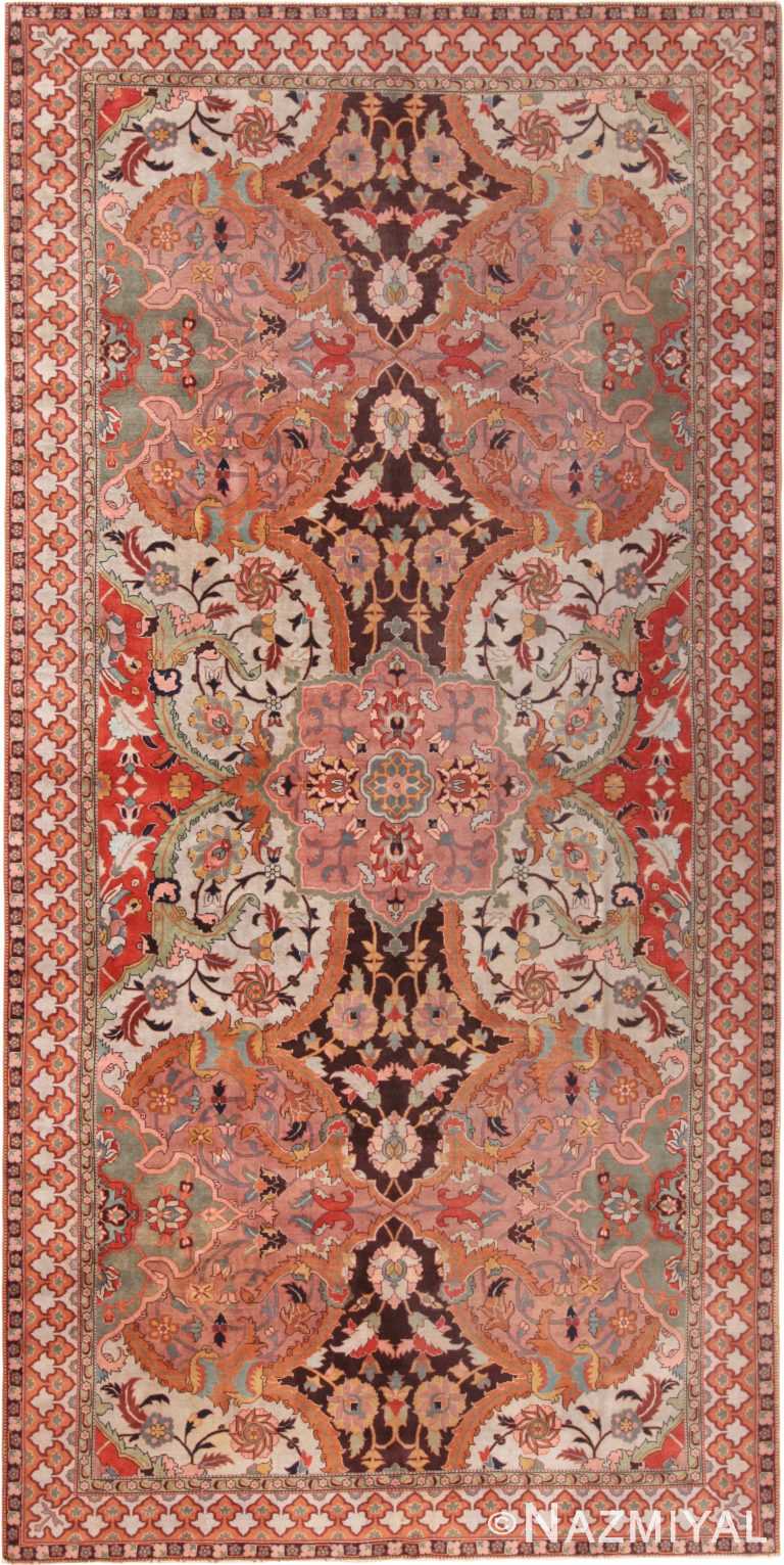 Large Antique Polonaise Design Indian Rug 71132 by Nazmiyal Antique Rugs