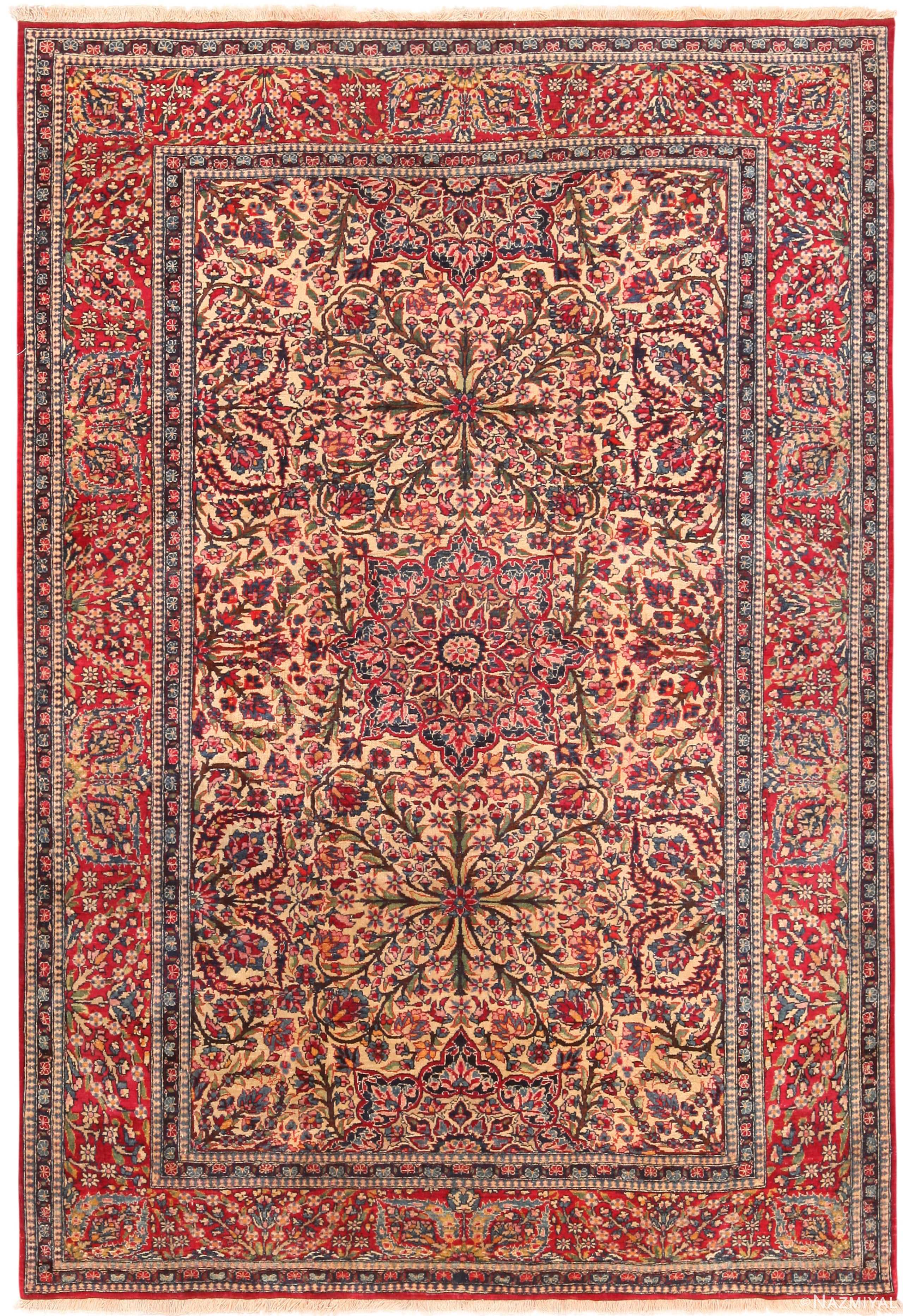 Magnificent Antique Persian Isfahan Rug 71118 by Nazmiyal Antique Rugs