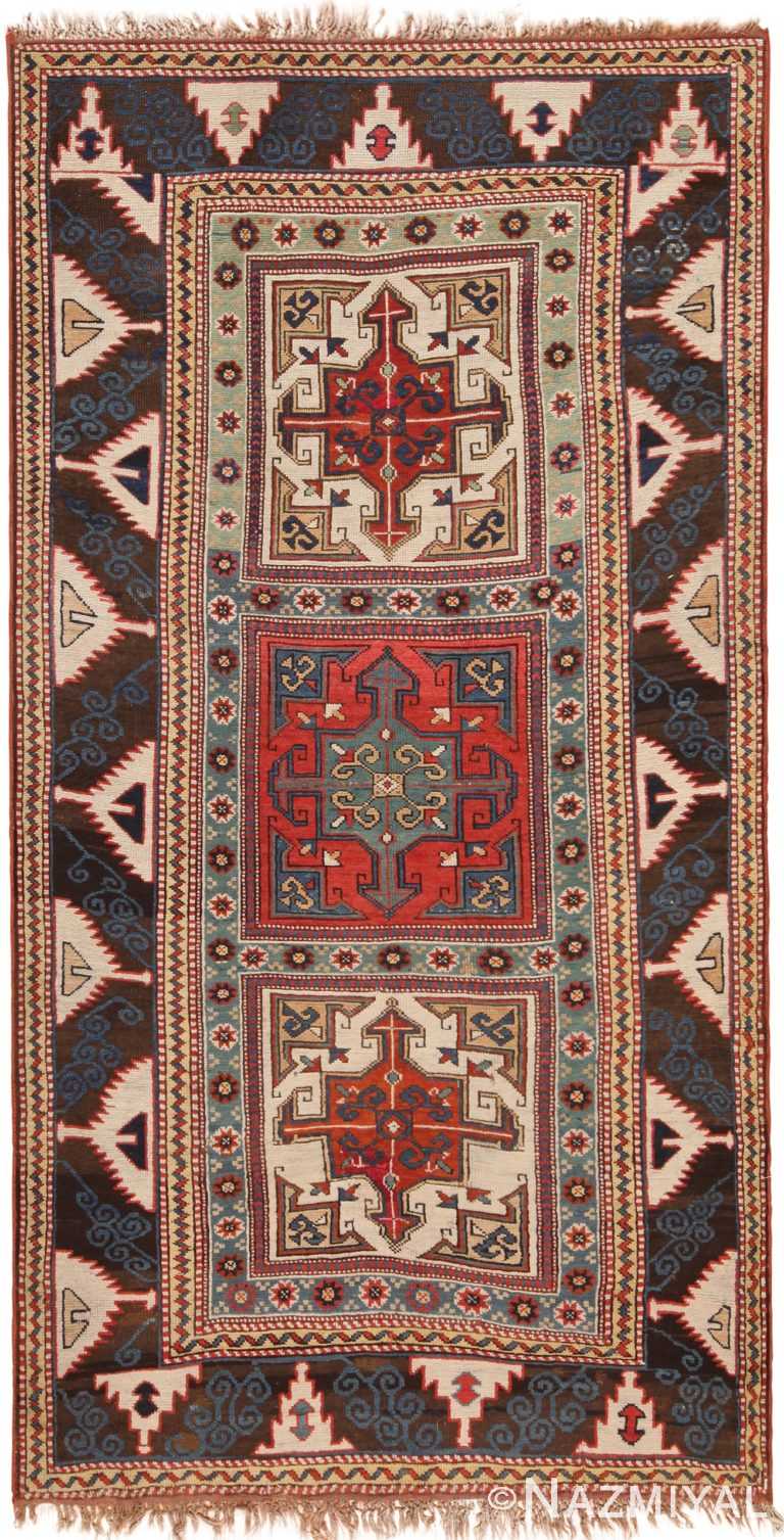 Marvelous Antique Caucasian Kazak Rug 71150 by Nazmiyal Antique Rugs