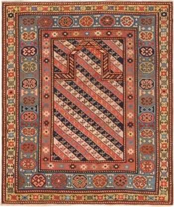 Eyecatching Antique Caucasian Kazak Rug 71283 by Nazmiyal Antique Rugs