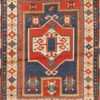 Striking Antique Caucasian Kazak Rug 71231 by Nazmiyal Antique Rugs