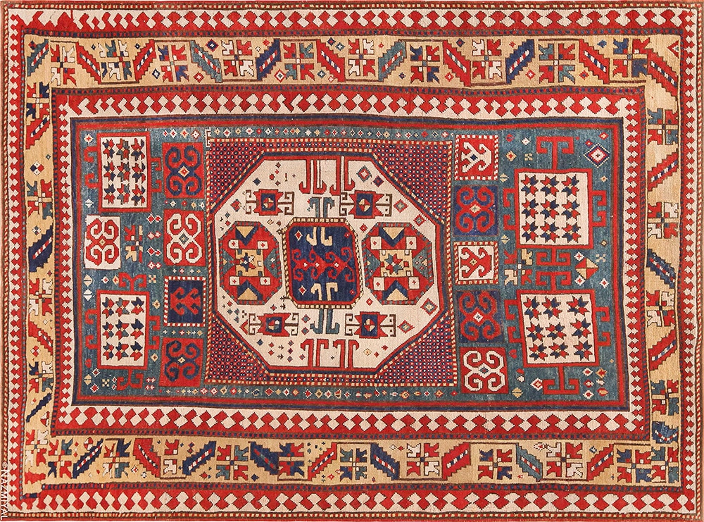 Tribal Antique Caucasian Karachopf Rug by Nazmiyal Antique Rugs