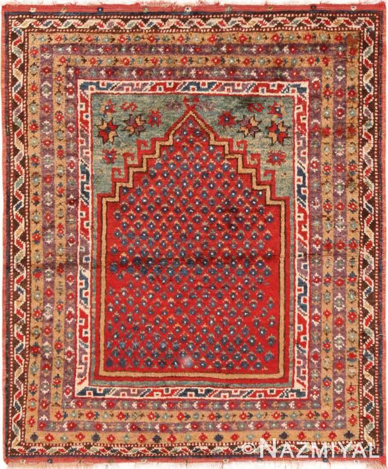 Antique Turkish Konya Prayer Rug 71254 by Nazmiyal Antique Rugs