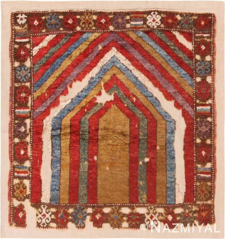 Antique Turkish Konya Prayer Rug 71261 by Nazmiyal Antique Rugs