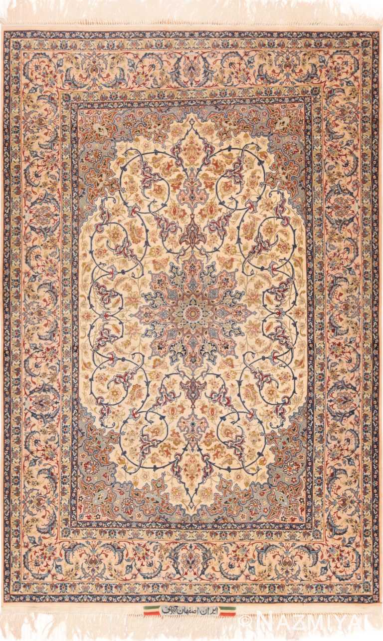 Magnificent Vintage Persian Floral Isfahan Rug 71203 by Nazmiyal Antique Rugs