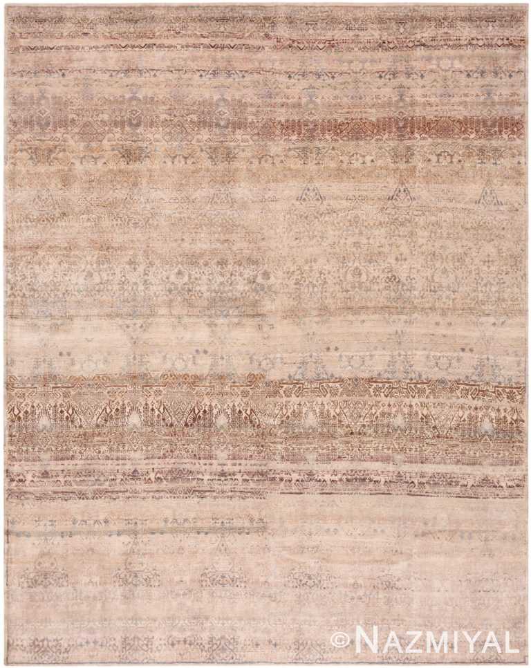 Contemporary Oriental Silk And Wool Area Rug 60958 by Nazmiyal Antique Rugs