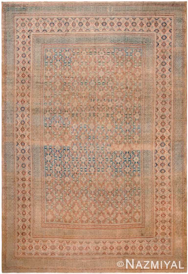 Large Antique Persian Khorassan Area Rug 71335 by Nazmiyal Antique Rugs