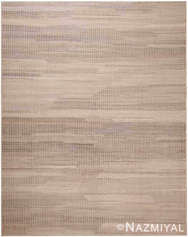 Large Taupe Color Modern Distressed Rug 60941 by Nazmiyal Antique Rugs