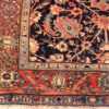 Corner Of Blue Background Antique Persian Sarouk Farahan Rug 71307 by Nazmiyal Antique Rugs