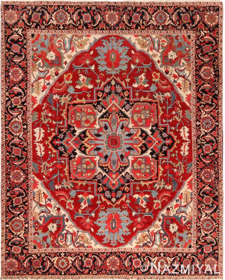 Antique Persian Heriz Rug 71371 by Nazmiyal Antique Rugs