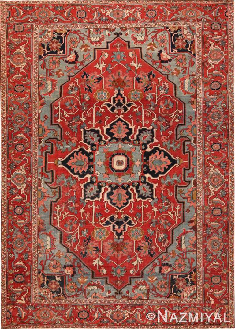 Antique Persian Serapi Rug 71384 by Nazmiyal Antique Rugs
