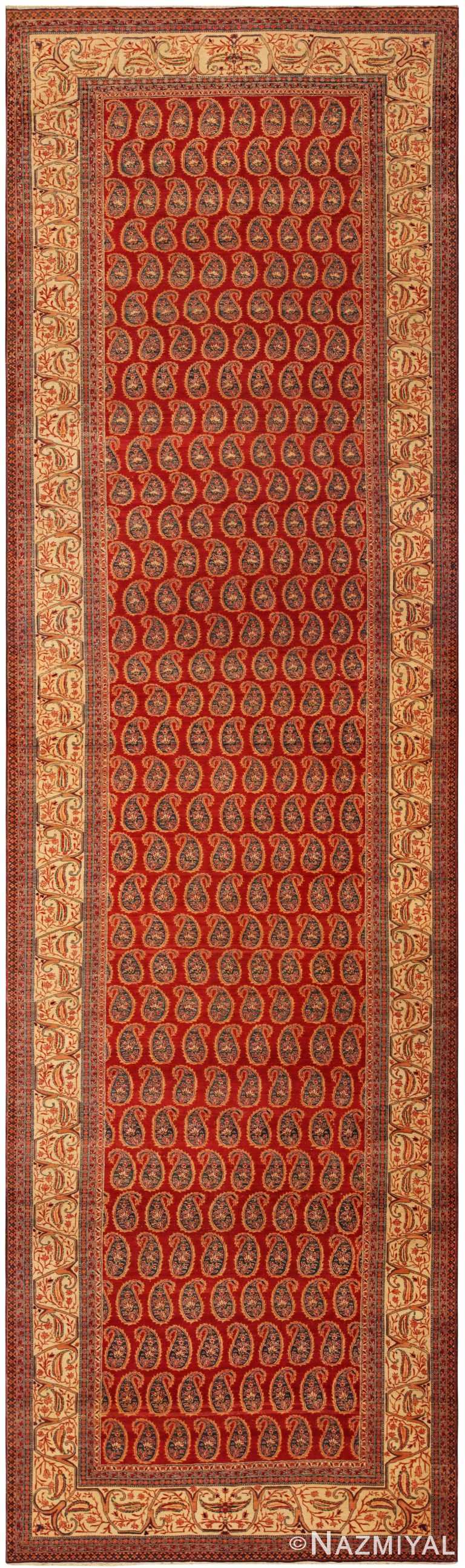 Antique Persian Tabriz Runner Rug 71372 by Nazmiyal Antique Rugs