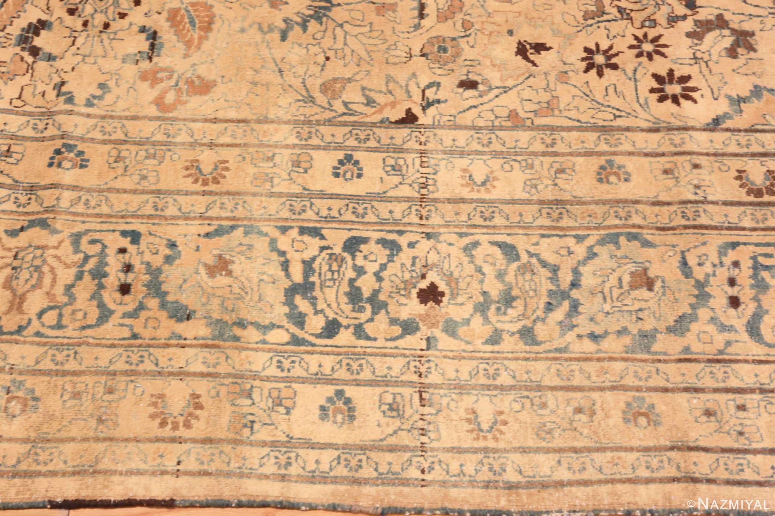 Detail View Of Large Antique Persian Khorassan Rug 71331 by Nazmiyal Antique Rugs