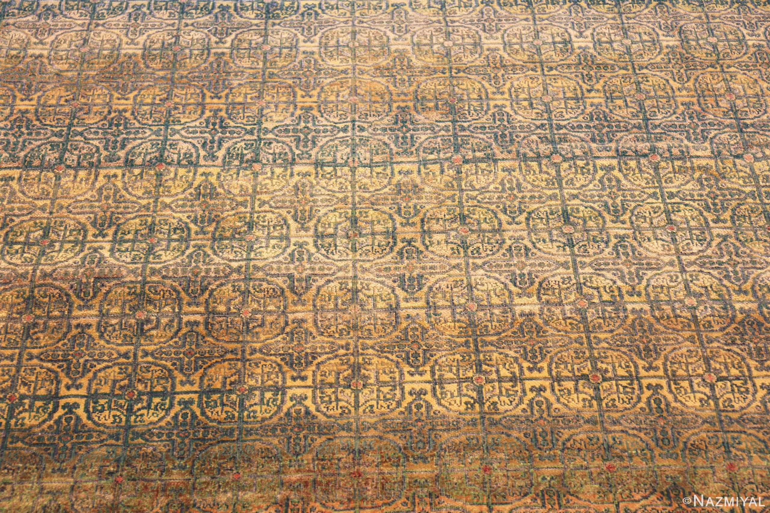 Details Of Geometric Modern Silk Rug 60966 by Nazmiyal Antique Rugs