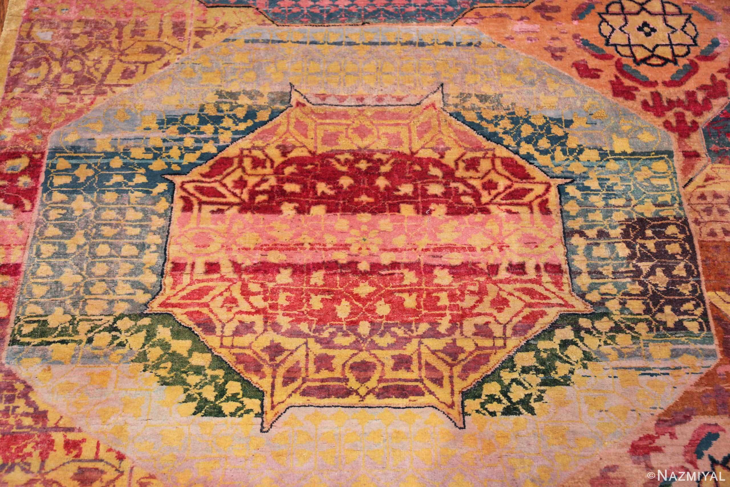 Details Of Oriental Design Modern Silk Area Rug 60967 by Nazmiyal Antique Rugs
