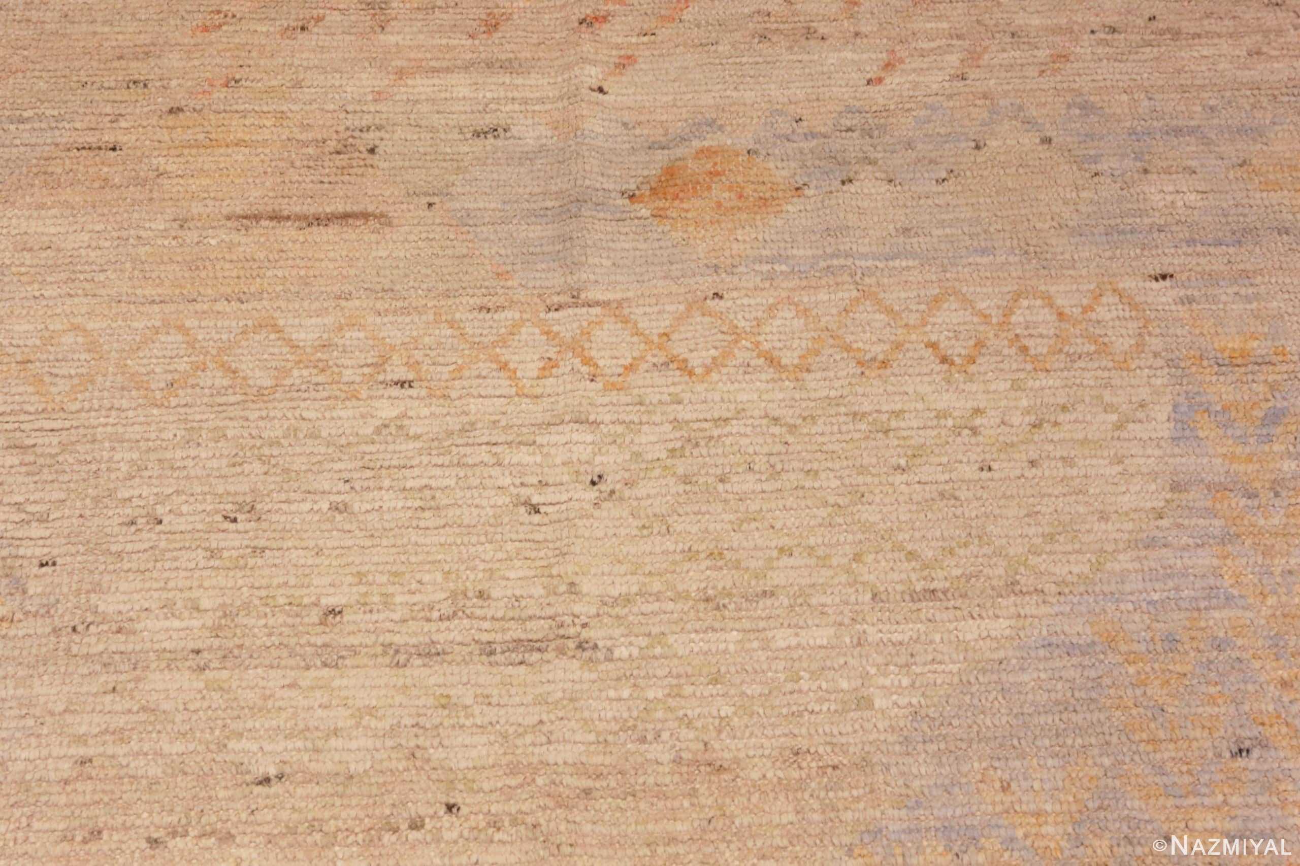 Details Of Oversized Decorative Contemporary Distressed Area Rug 60944 by Nazmiyal Antique Rugs