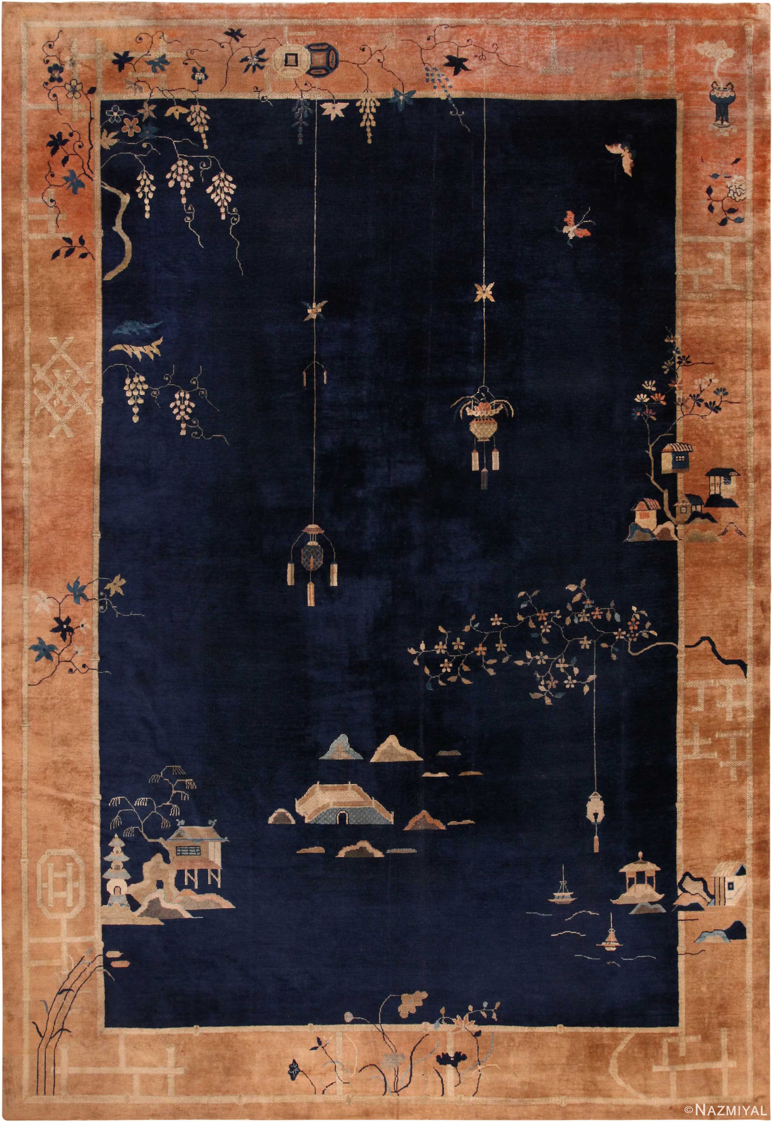 Large Antique Chinese Art Deco Rug 71328 by Nazmiyal Antique Rugs