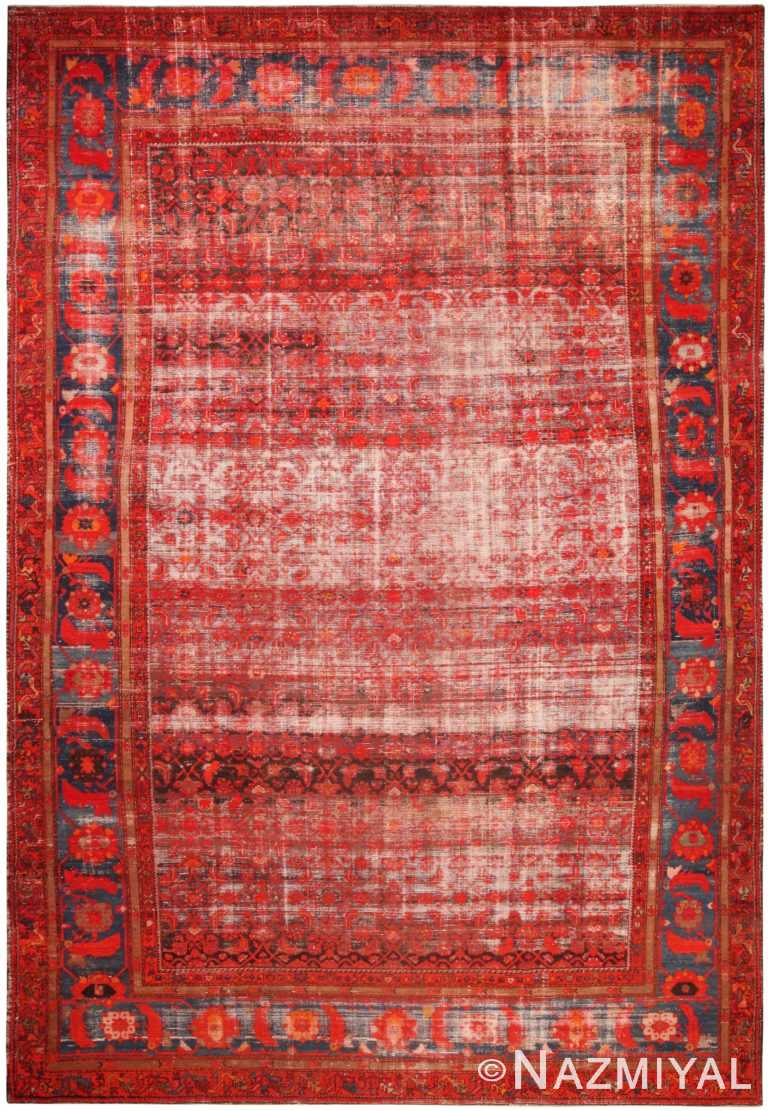 Large Shabby Chic Antique Persian Malayer Rug 71297 by Nazmiyal Antique Rugs