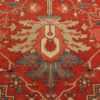 Detail Of Large Antique Persian Serapi Area Rug 71112 by Nazmiyal Antique Rugs