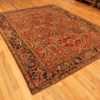 Side Of Geometric Antique Persian Heriz Rug 71386 by Nazmiyal Antique Rugs