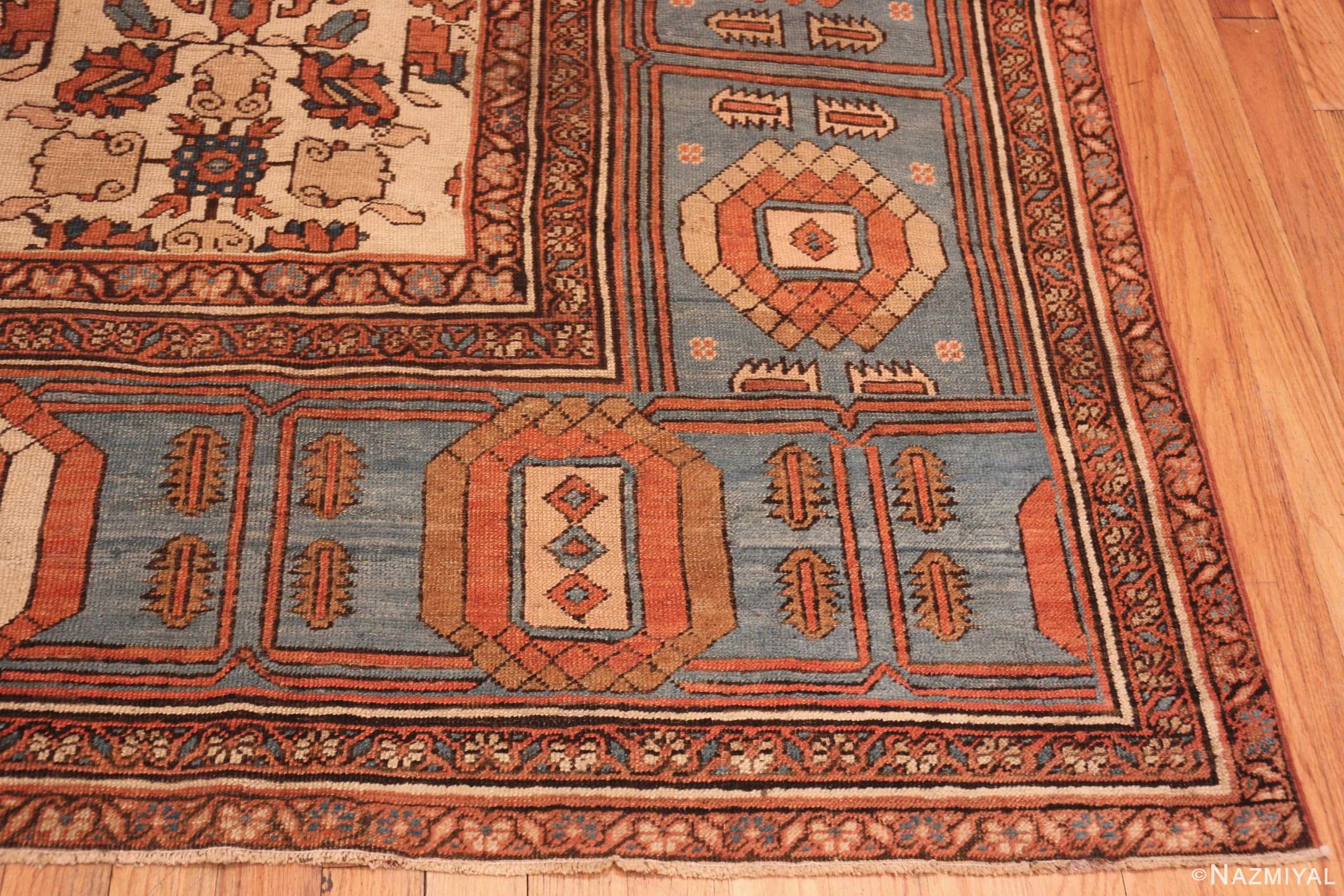 Corner Of Large Antique Persian Bakshaish Rug 71021 by Nazmiyal Antique Rugs
