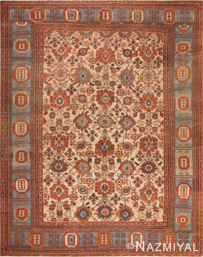 Large Antique Persian Bakshaish Rug 71021 by Nazmiyal Antique Rugs