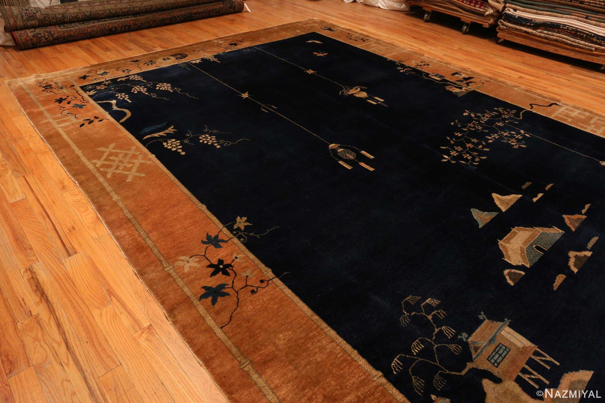 Side Of Large Antique Chinese Art Deco Rug 71328 by Nazmiyal