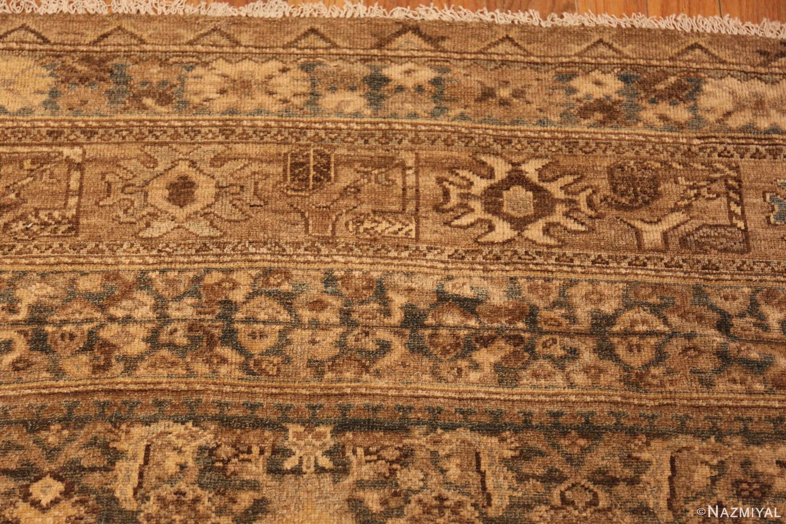 Texture Of Oversized Antique Persian Malayer Rug 71334 by Nazmiyal