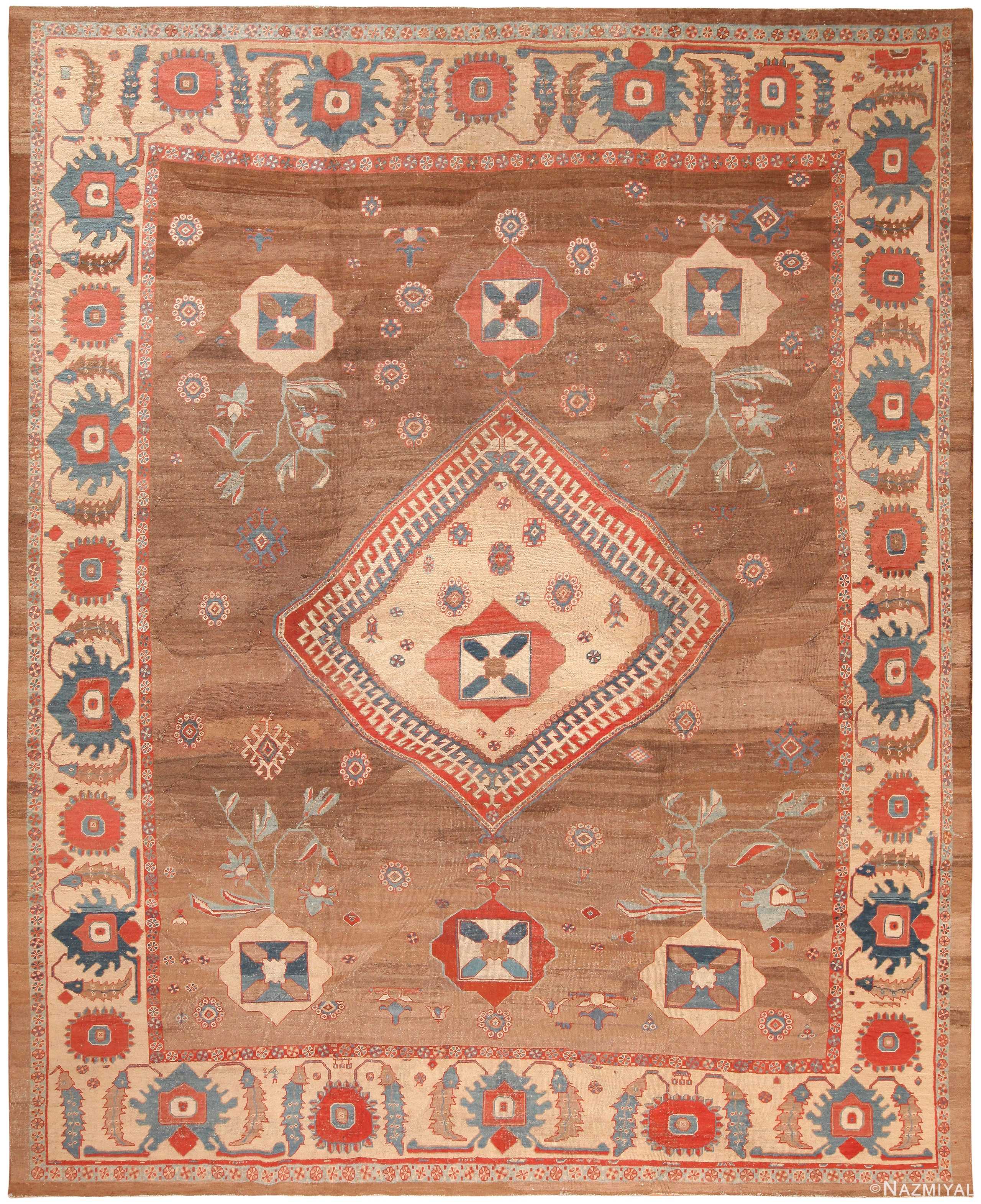 Antique Persian Bakshaish Rug 71494 by Nazmiyal Antique Rugs
