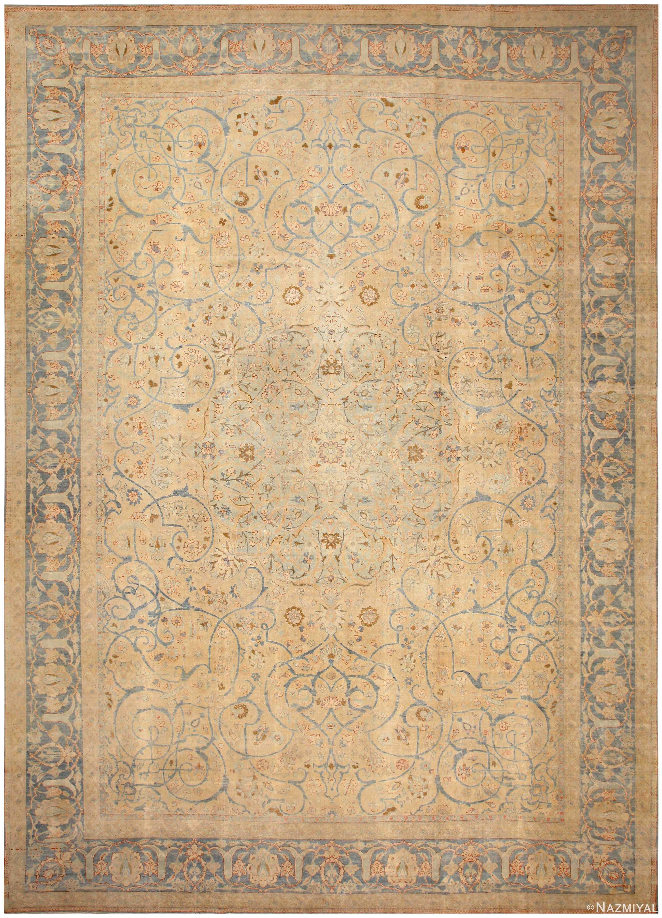 Antique Tabriz Persian Large Rug 71482 by Nazmiyal Antique Rugs