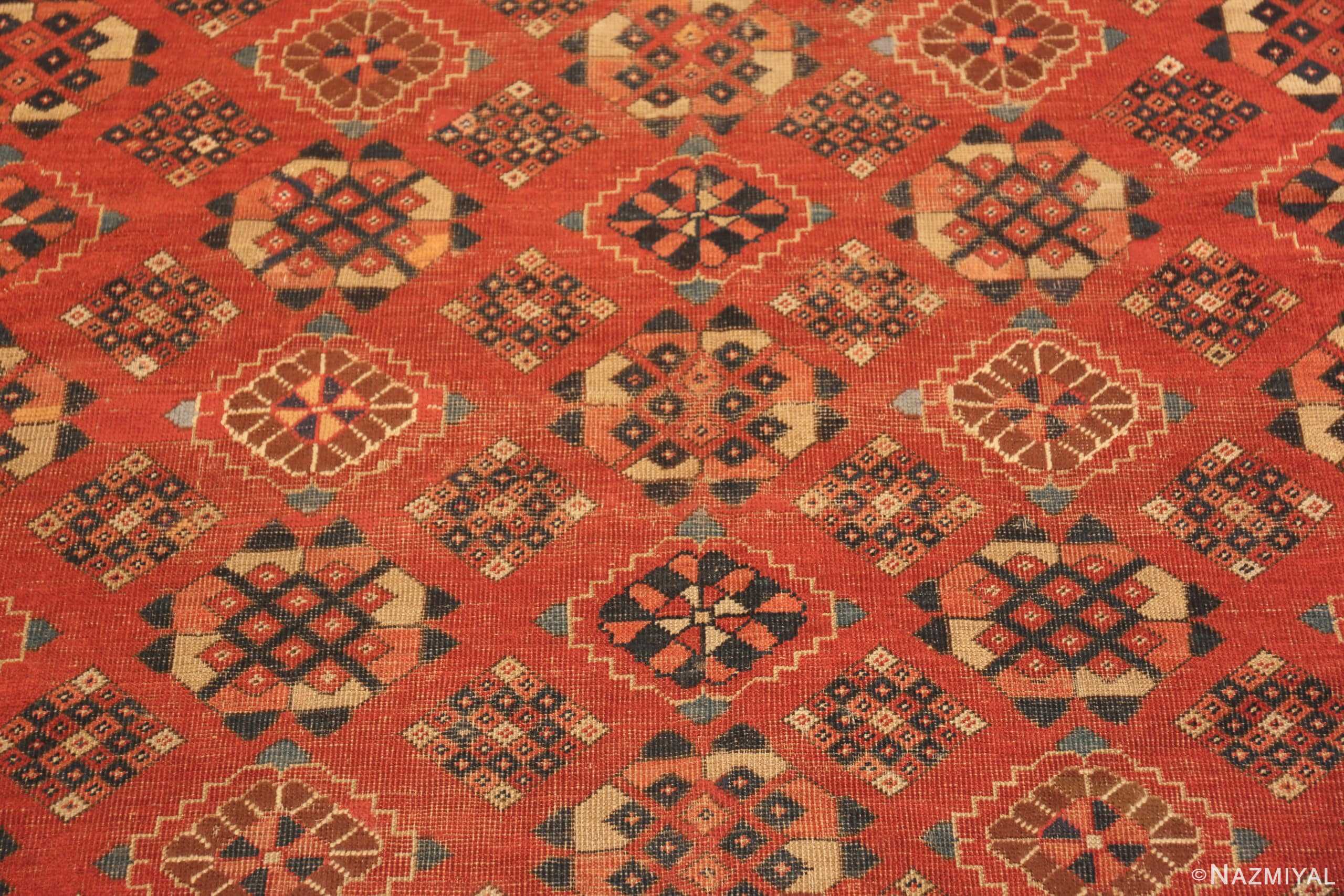 Detail Of Gallery Size Antique Afghan Bashir Rug 71471 by Nazmiyal Antique Rugs