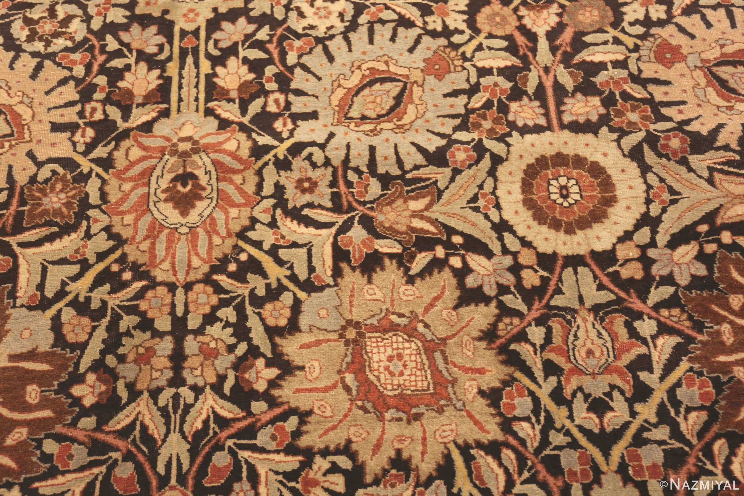 Detail Of Large Antique Persian Tabriz Rug 71475 by Nazmiyal Antique Rugs