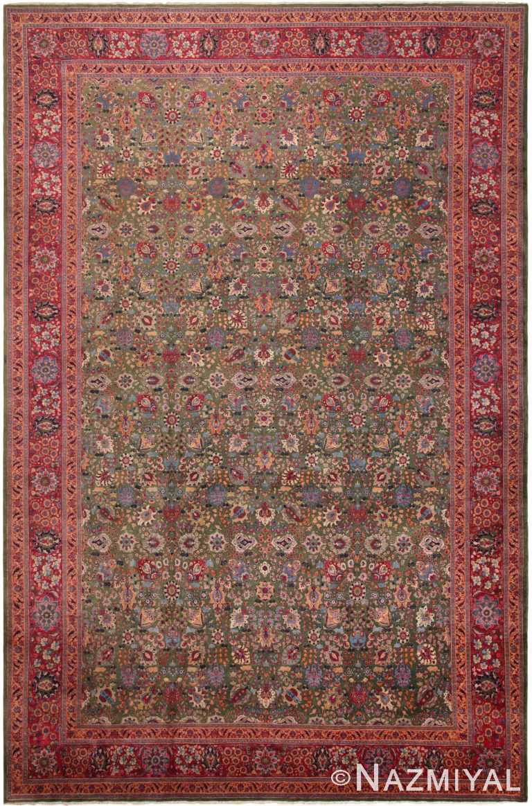 Large Antique Persian Tabriz Rug 71487 by Nazmiyal Antique Rugs