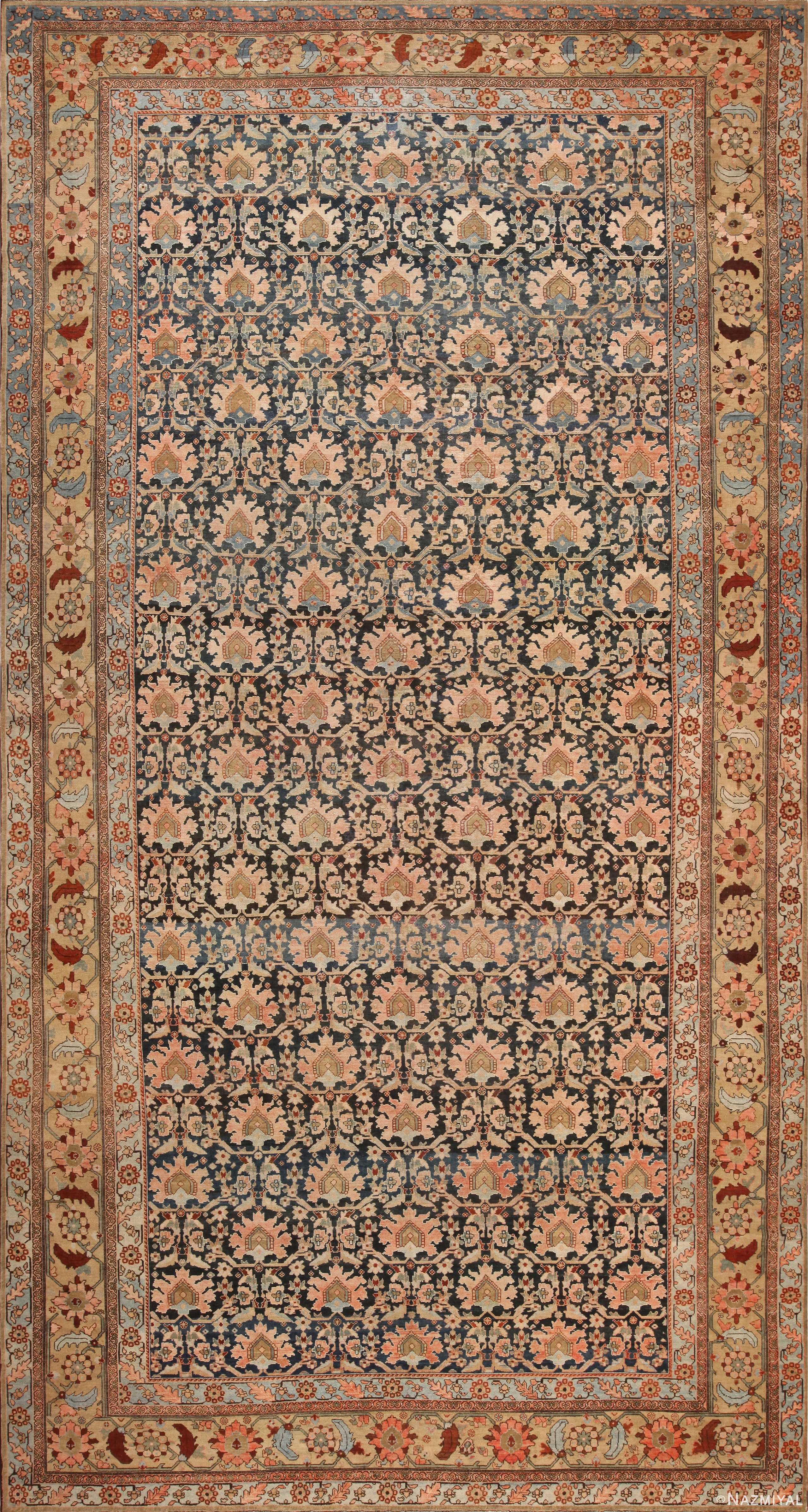 Oversized Antique Persian Malayer Rug 71134 by Nazmiyal Antique Rugs