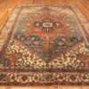 Whole View Of Antique Persian Heriz Area Rug 71472 by Nazmiyal Antique Rugs
