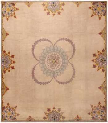 Antique European Continental Rug 71507 by Nazmiyal Antique Rugs