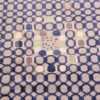 Close Up Of Shiny Blue Silk And Wool Modern Swedish Style Geometric Rug 60903 by Nazmiyal Antique Rugs