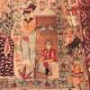 Detail Of Antique Persian Pictorial Kerman Rug 71198 by Nazmiyal Antique Rugs