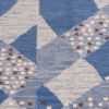 Detail Of Blue Silk And Wool Modern Swedish Design Area Rug 60911 by Nazmiyal Antique Rugs