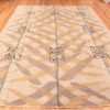 Details Of Beige Silk And Wool Modern Swedish Style Pile Area Rug 60900 by Nazmiyal Antique Rugs