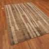Side Of Earthy Tones Modern Moroccan Area Rug 60995 by Nazmiyal Antique Rugs