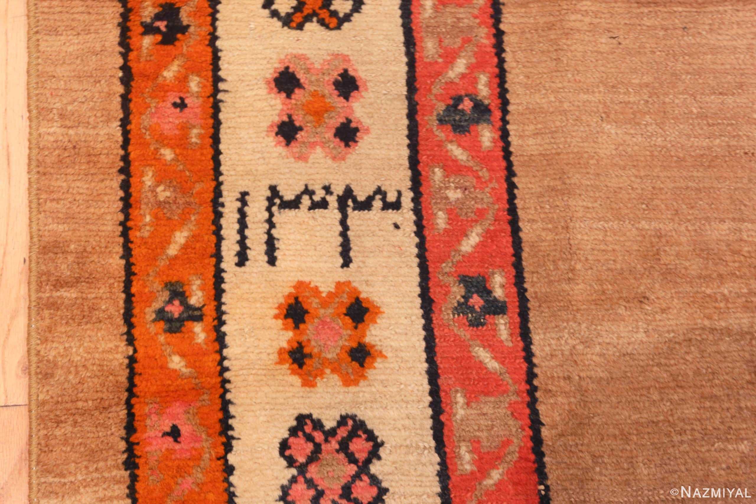 Detail Of Antique Persian Serab Camel Hair Rug 71123 by Nazmiyal Antique Rugs