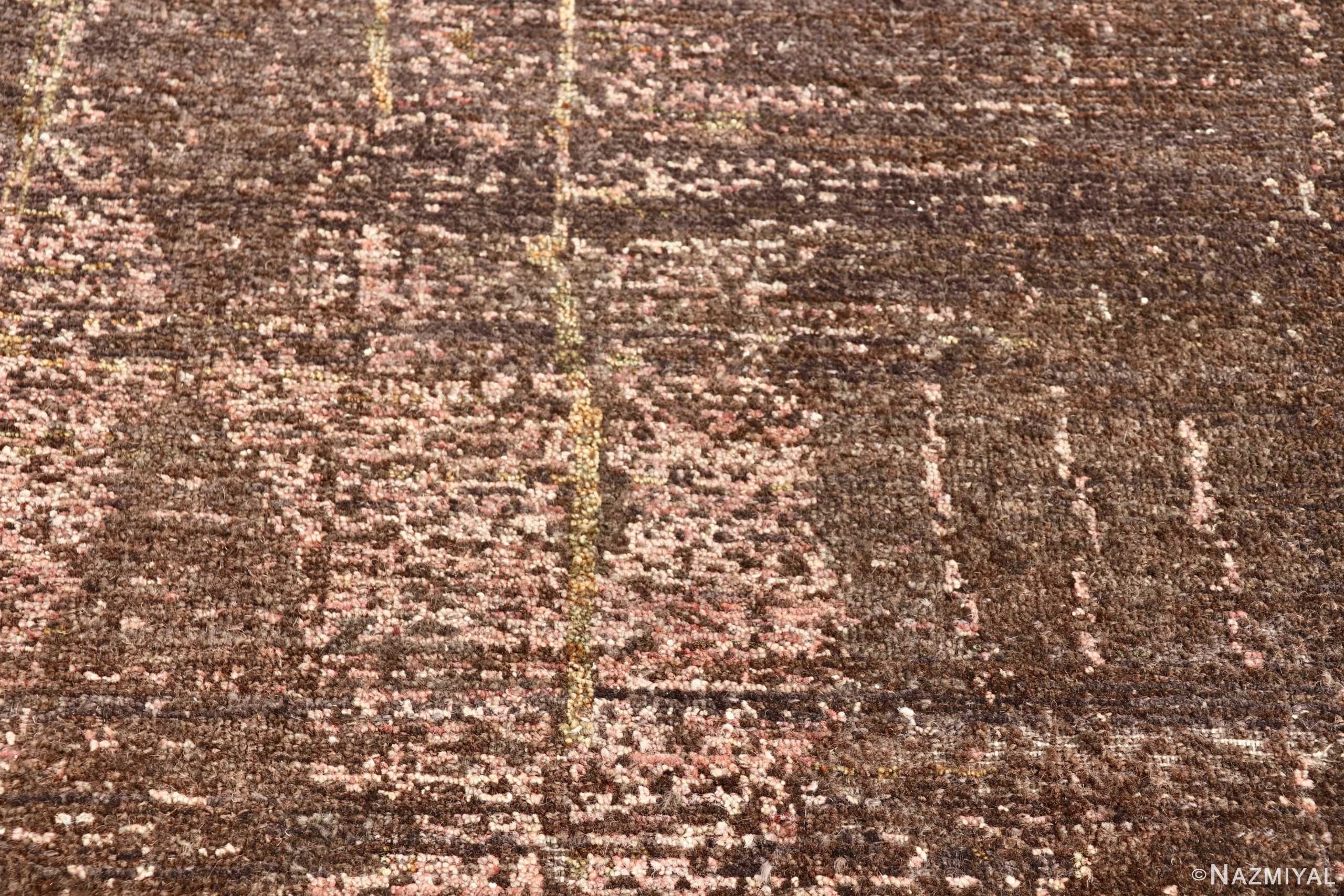 Detail Of Modern Transitional Rug 61014 by Nazmiyal Antique Rugs