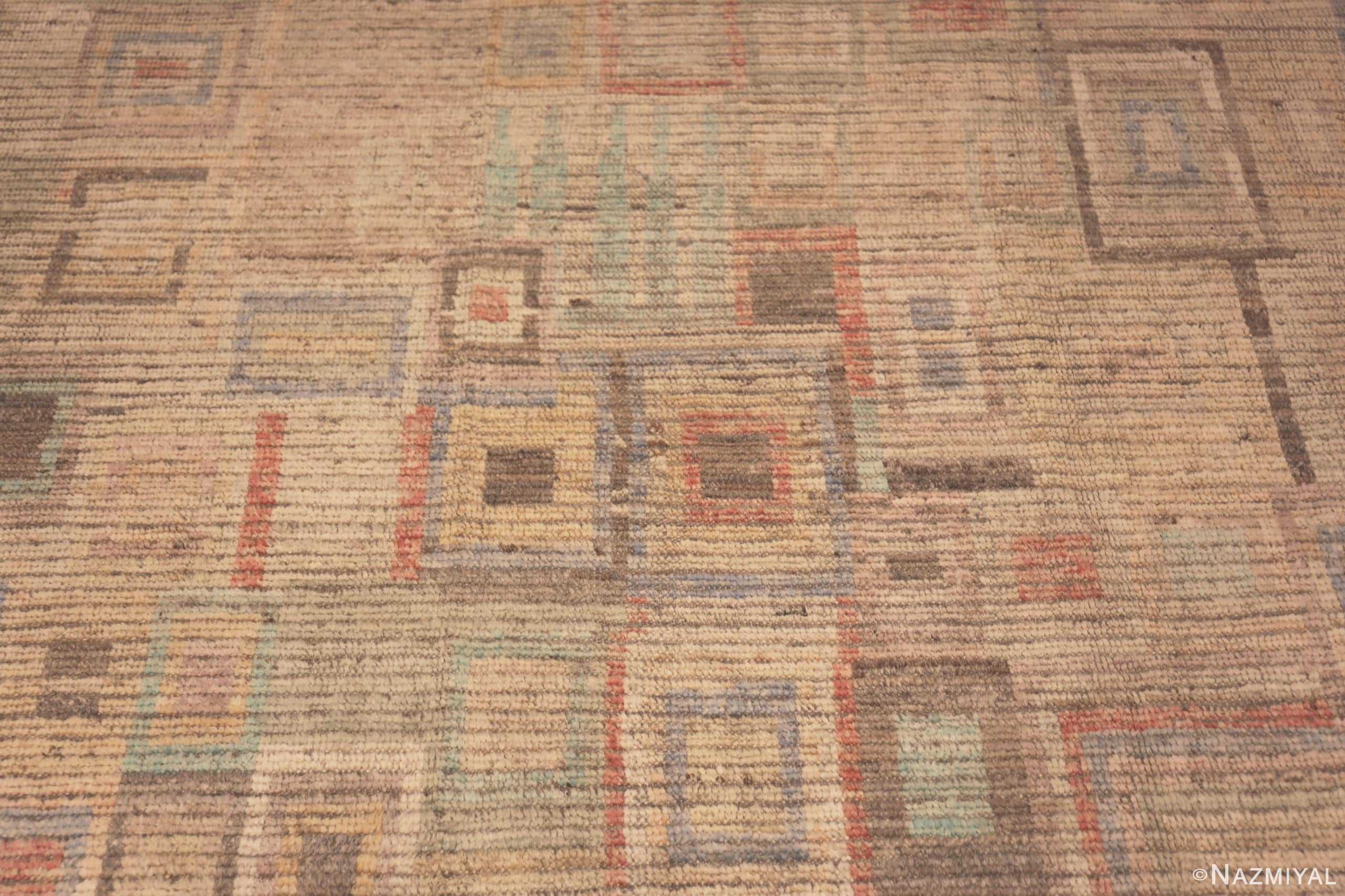 Detail Of Oversized Geometric Modern Moroccan Rug 61010 by Nazmiyal Antique Rugs