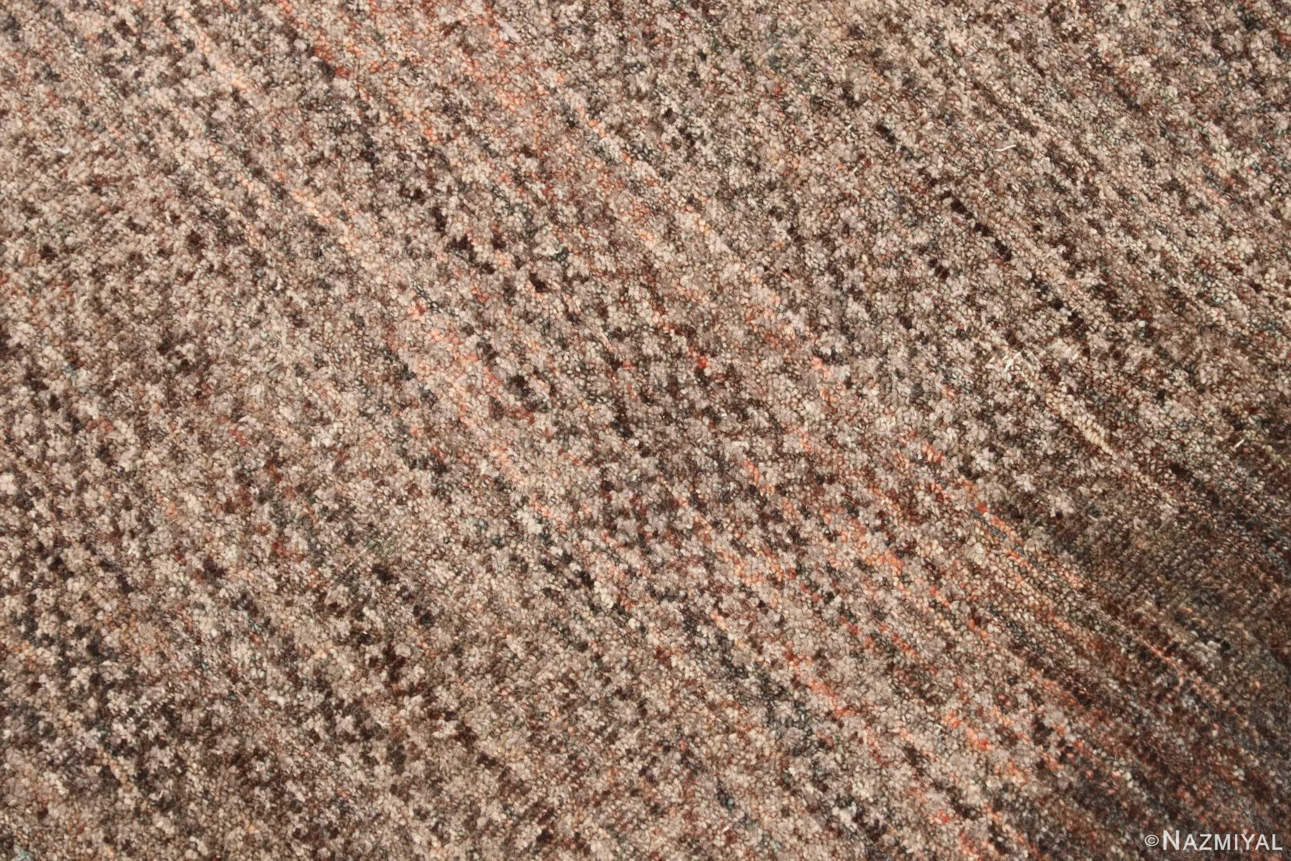Detail Of Textured Modern Transitional Rug 61045 by Nazmiyal Antique Rugs