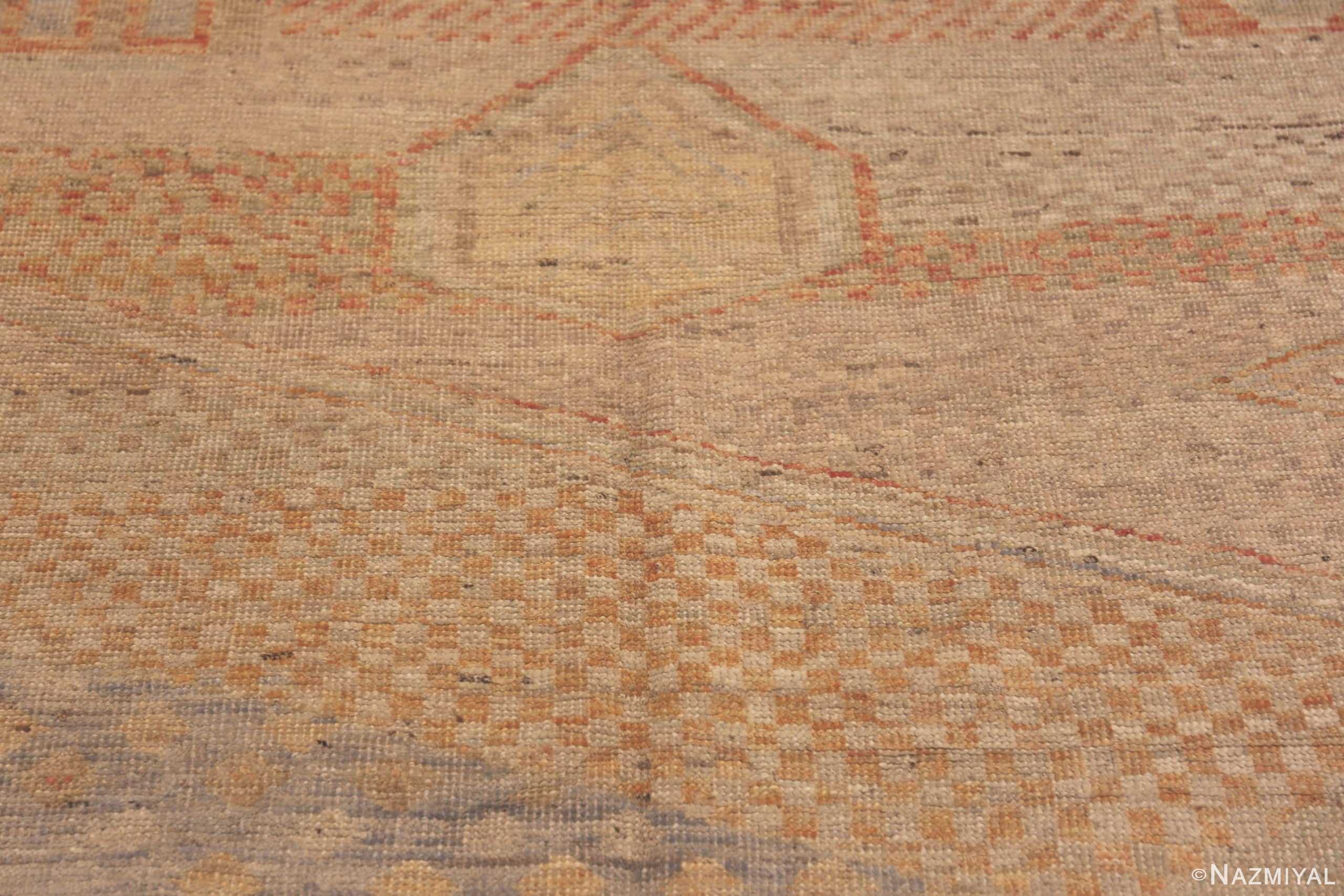 Details Of Rust Tones Modern Moroccan Rug 61005 by Nazmiyal Antique Rugs
