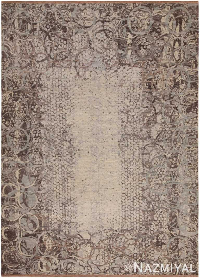 Nature Inspired Modern Transitional Rug 60973 by Nazmiyal Antique Rugs