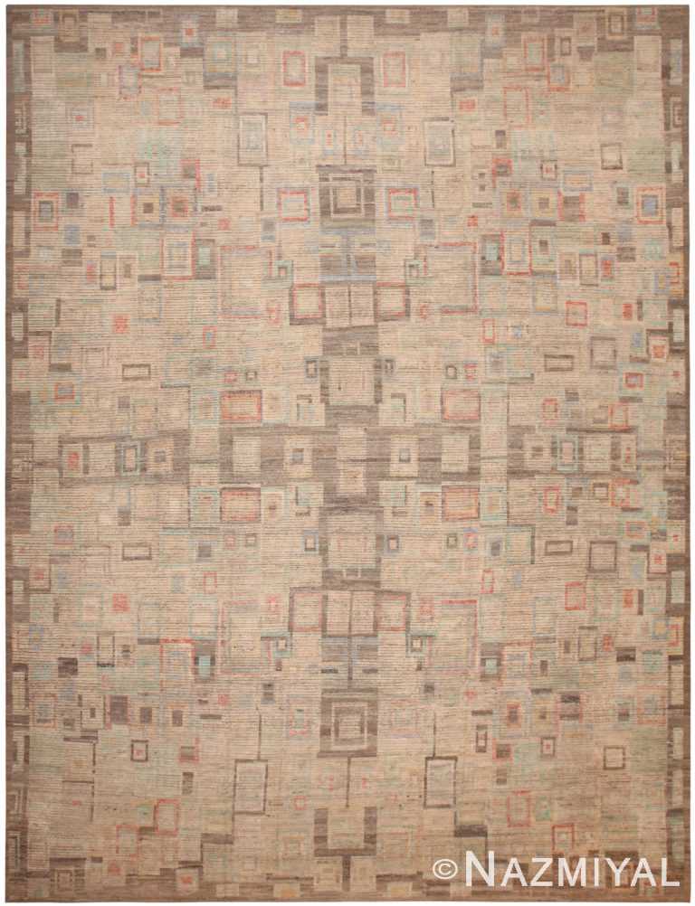 Oversized Geometric Modern Moroccan Rug 61010 by Nazmiyal Antique Rugs