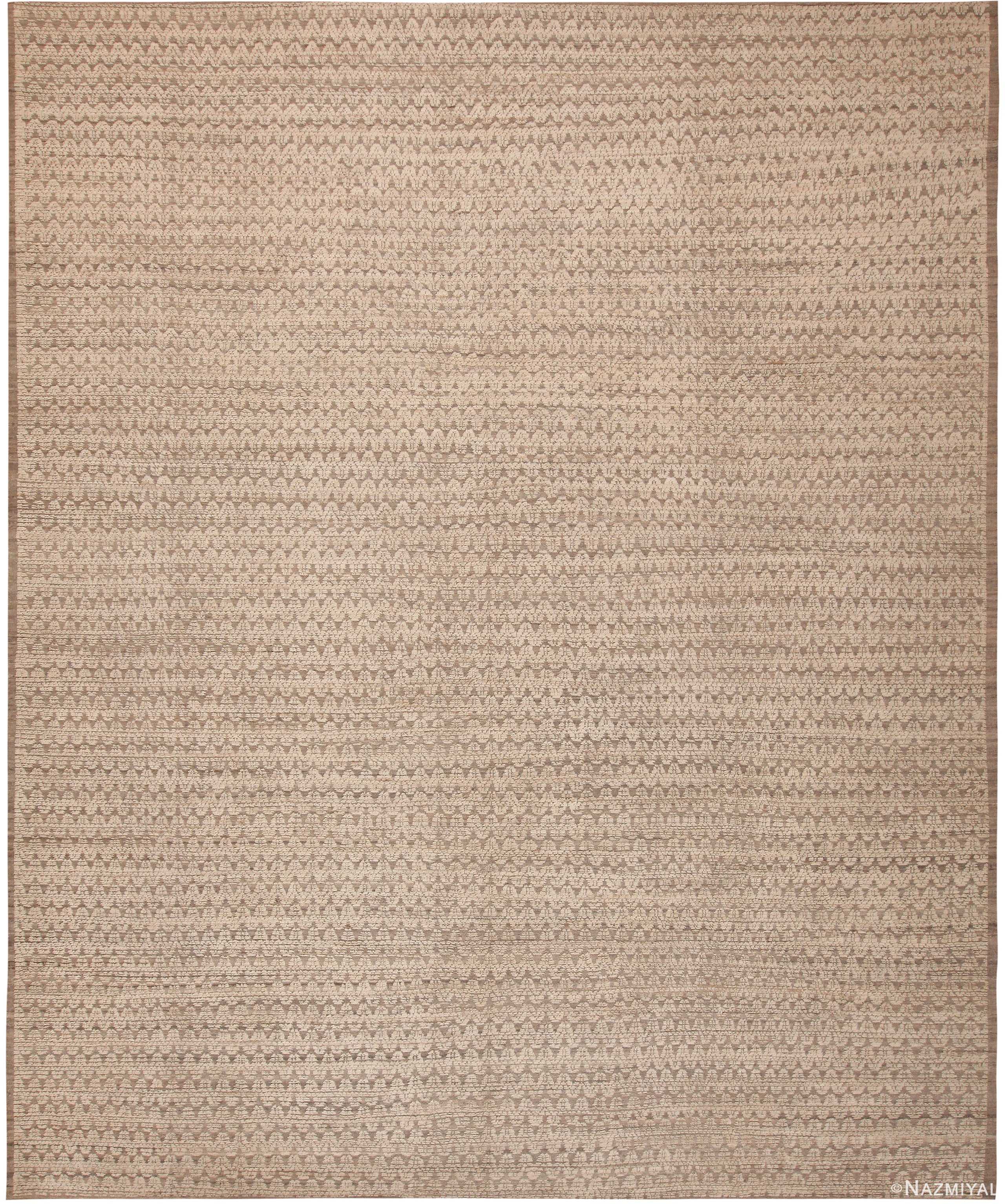 Soft Decorative Modern Moroccan Rug 61006 by Nazmiyal Antique Rugs